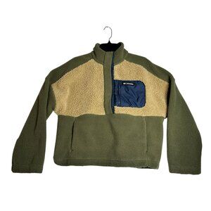 Columbia 1/2 Snap Button Outdoor Hiking Jacket Coat Mens Large